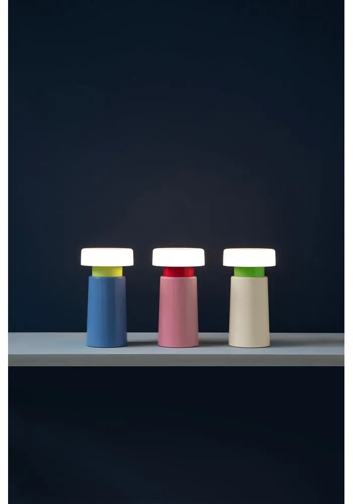 Ružová LED stmievateľná stolová lampa (výška 17,5 cm) Victoria – Remember