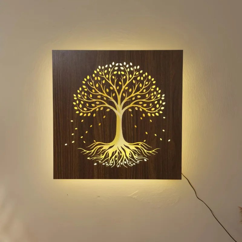 LED drevený obraz – Strom života | RGB podsvietená dekorácia od SENTOP LED0562