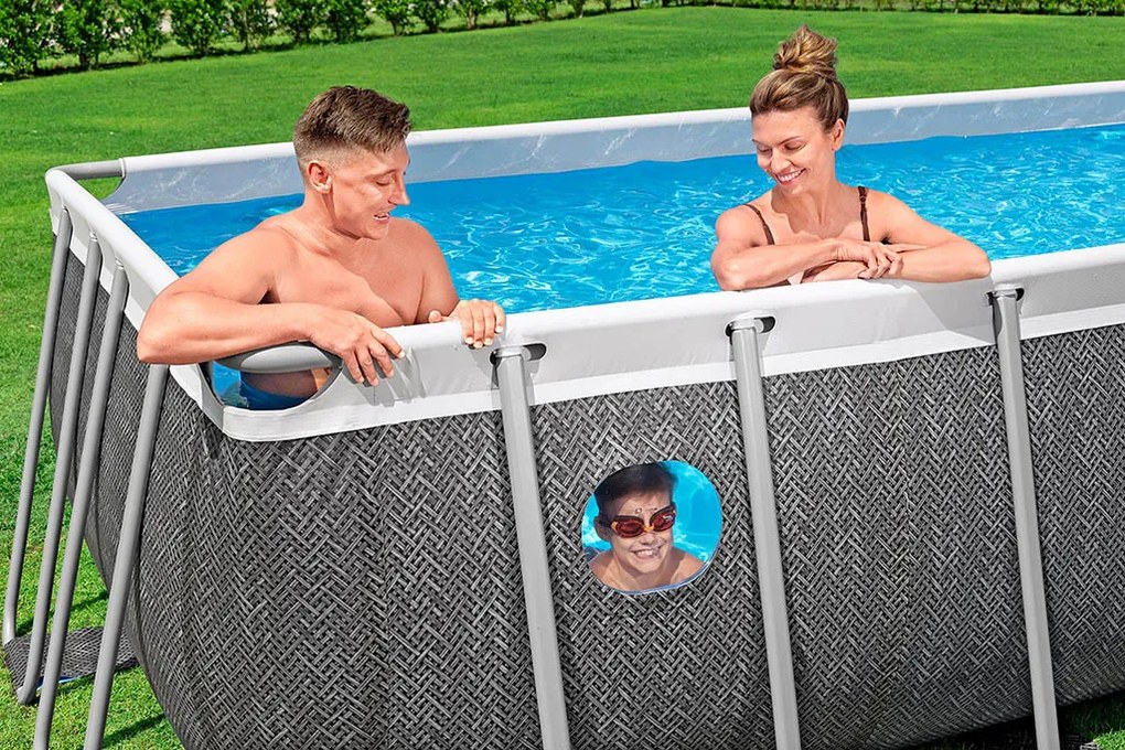 BESTWAY Steel Pro Max Splashview Bazén 488 x 244 x 122 cm, kartušová filtrácia 561MB