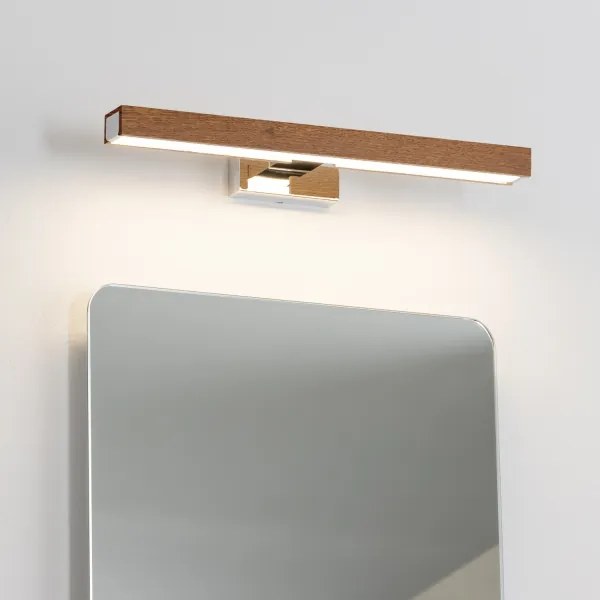 Brilagi-LED Kúpeľňové osvetlenie zrkadla WOODY MIRROR LED/8W/230V IP44 dub/chróm