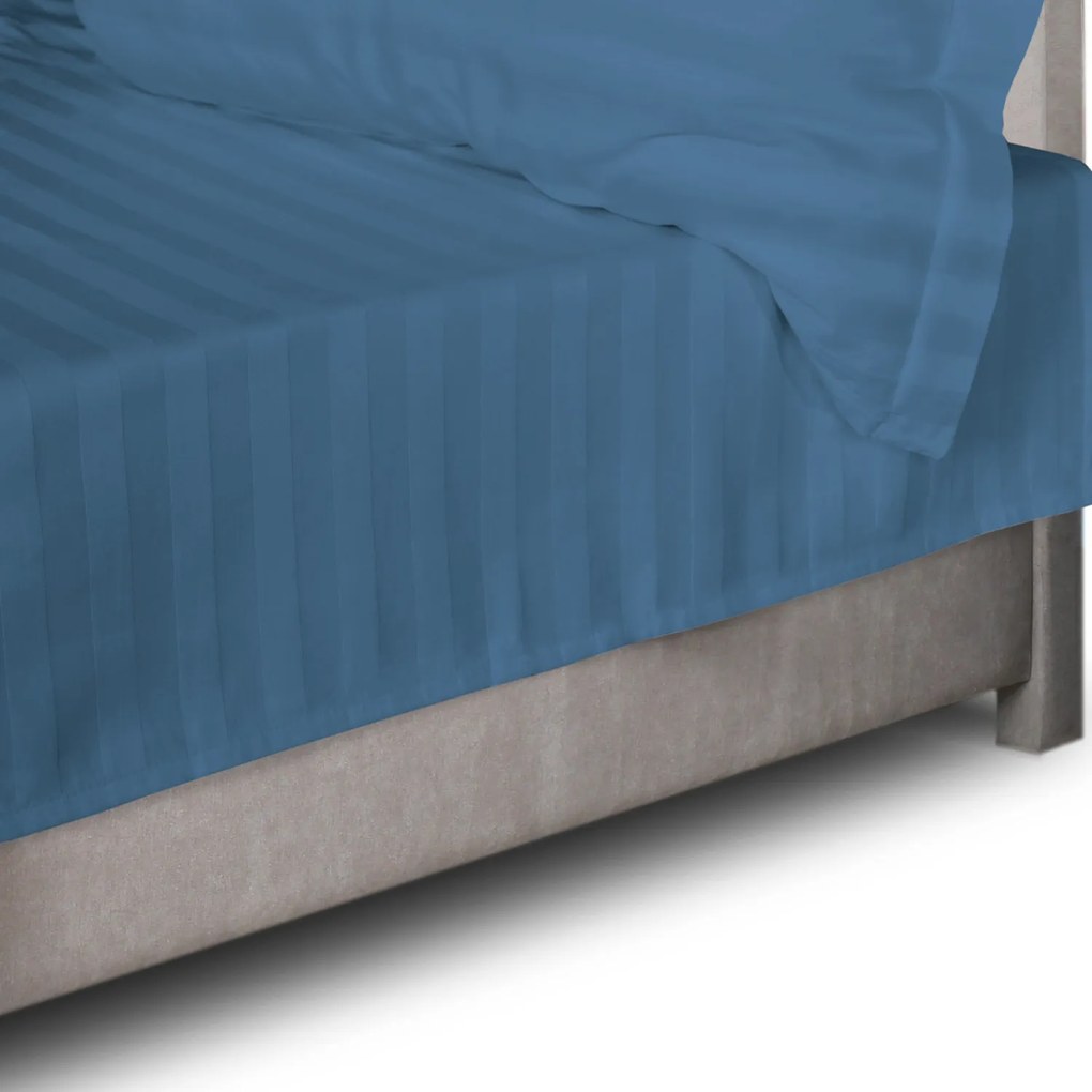 BAMBUSOVÉ PRESTIERADLO STRIPE 220X260 CM MODRÉ