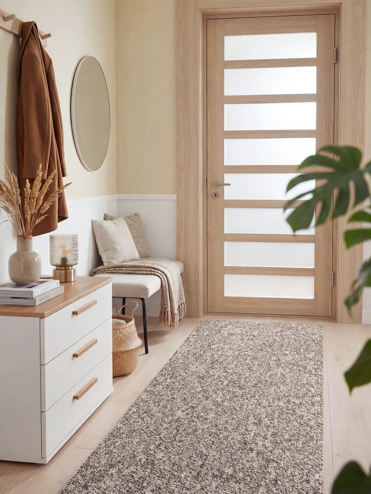 DOPREDAJ: 80x240 cm Běhoun Wolly Ultra 106229 Taupe z kolekce Elle, 80x240, hnedá, obývacia izba, ELLE Decoration