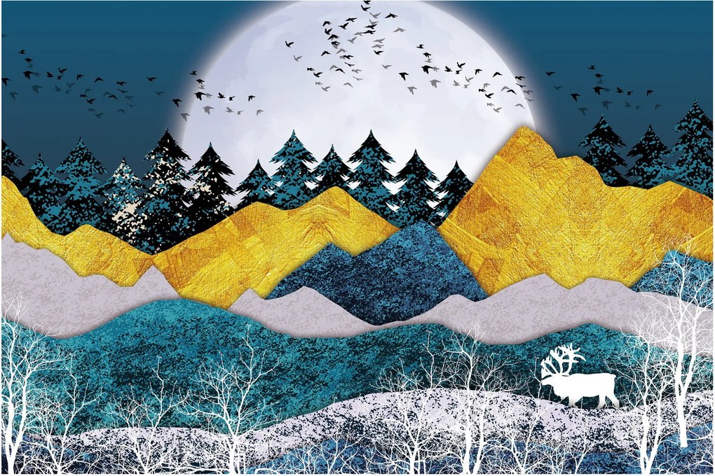 Obraz - Polárna krajina (90x60 cm)