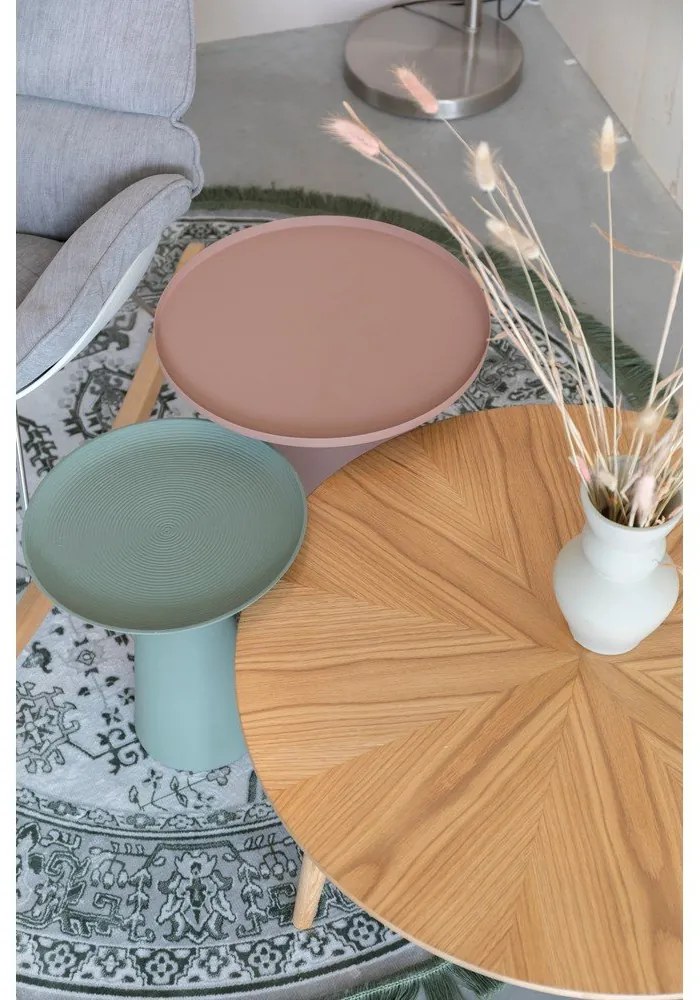 Kovový okrúhly odkladací stolík ø 34,5 cm Ringar – White Label