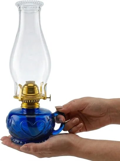 Brilagi - petrolejová lampa MERLIN modrá