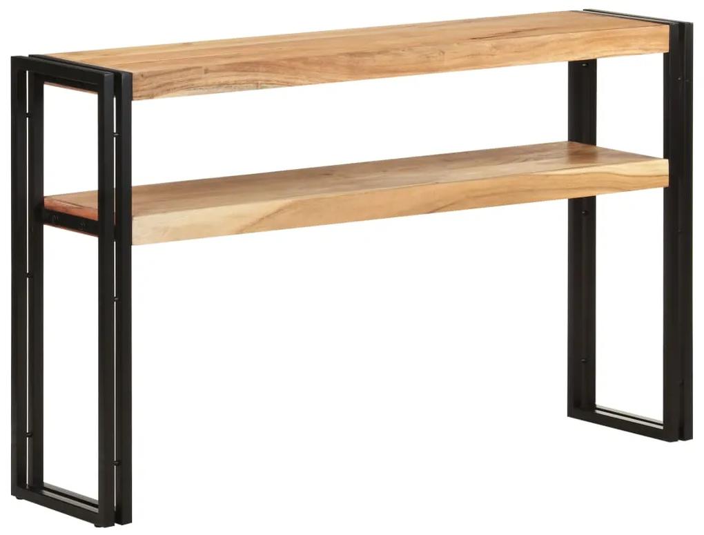 vidaXL Konzolový stolík 120x30x75 cm masívne akáciové drevo