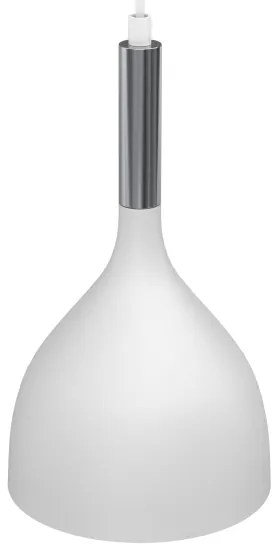 Luster na lanku NOAK 2xE27/15W/230V biela/chróm