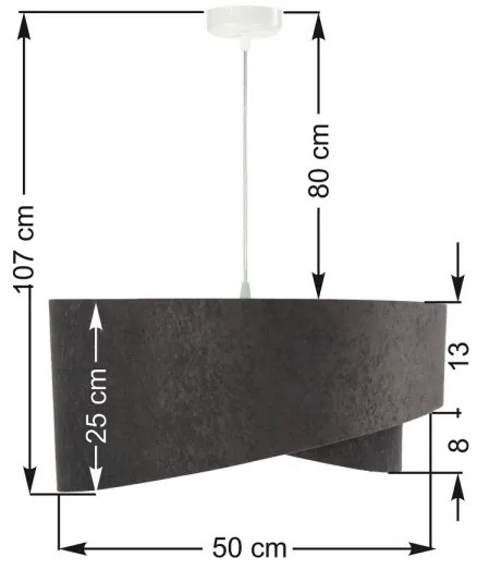 Luster na lanku GALAXY 1xE27/60W/230V