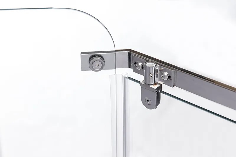 BPS-koupelny Päťuholníkový sprchovací kút KZ91B 90x90 chróm/transparent - bez vaničky