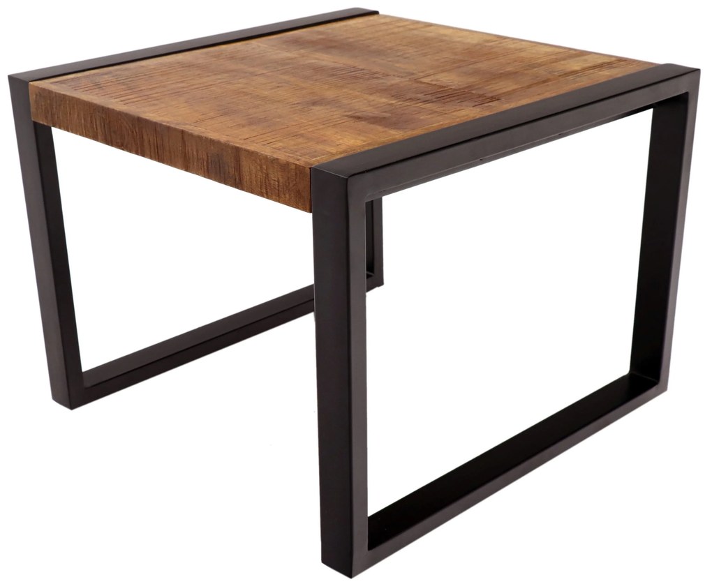furniture-nabytek.cz - Konferenčný stolík kov drevo mango 60x45x60