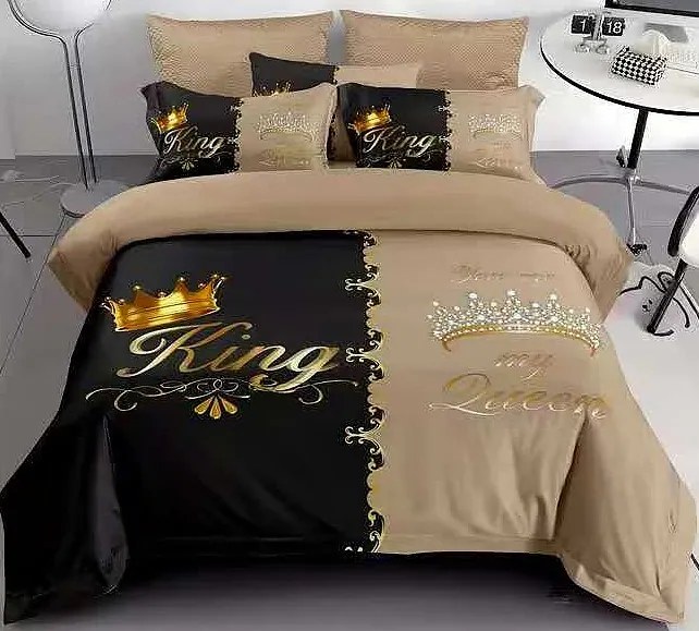 Obliečky King a Queen B Bavlna 7-dielna súprava