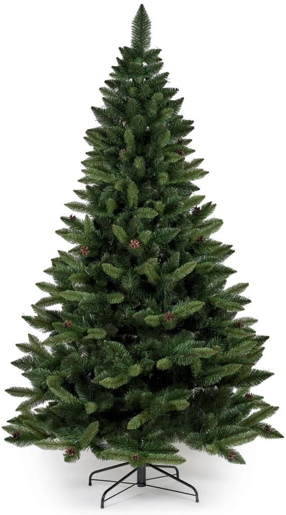 Umelý vianočný stromček so šiškami PREMIUM | 1m