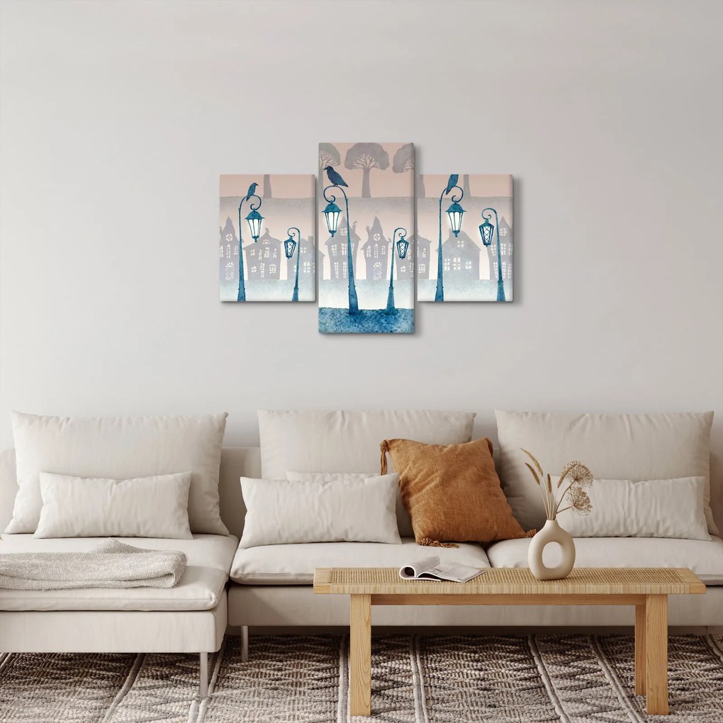 Obraz - Havrany strážiace mesto (90x60 cm)