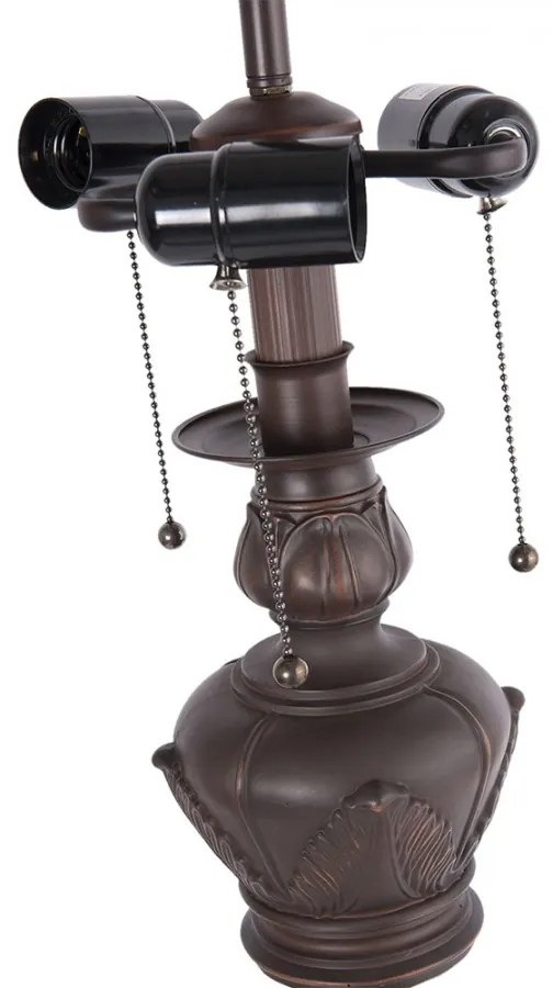 Luxus stojan Tiffany lampa stojaca 3*E