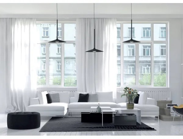 MAXLIGHT P0456 - LED Luster na lanku HANA LED/6W/230V pr. 17,5 cm čierna