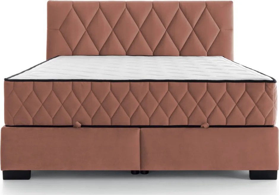 Dvojposteľ Reve Reve 180x200 cm, lososová látka