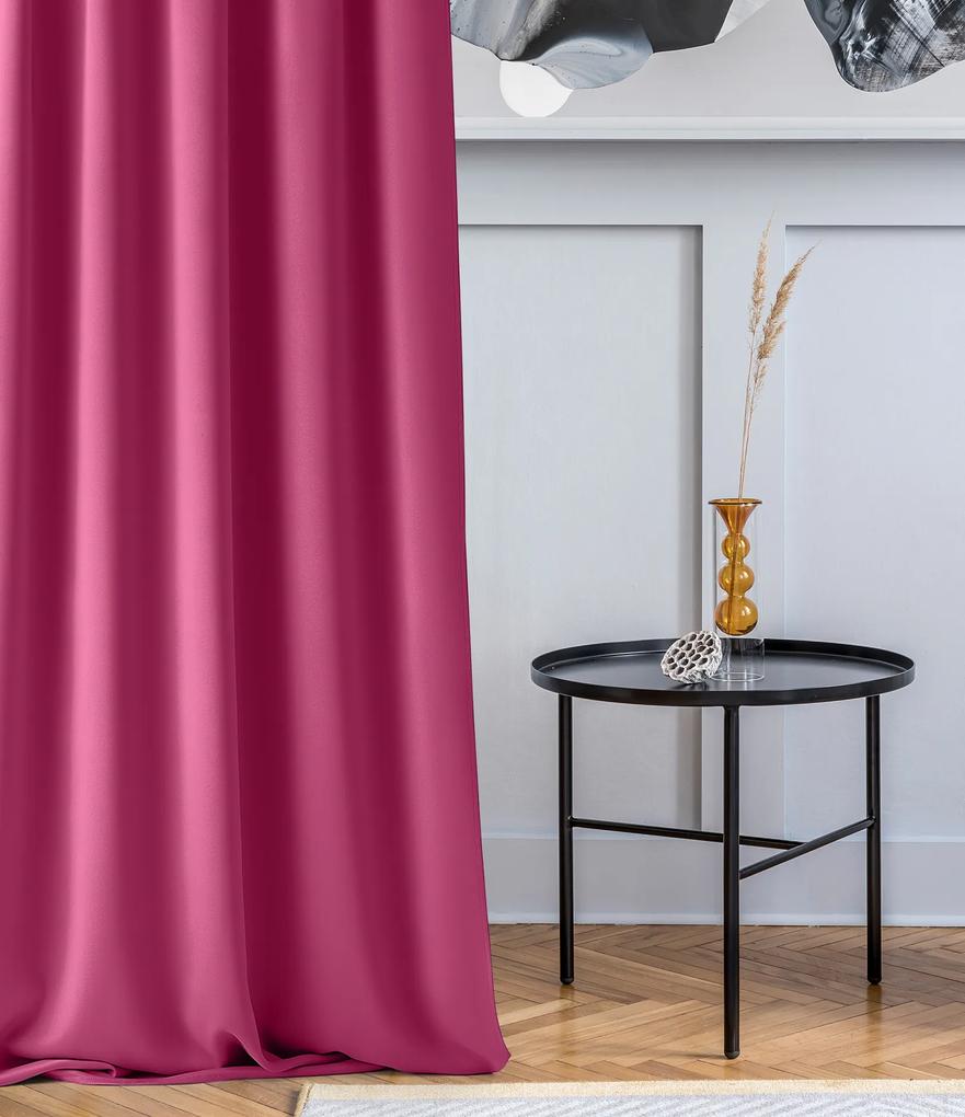 Room99 Hotový záves na krúžkoch AURA Farba: Granátová/Strieborná, Veľkosť: 180 x 260 cm
