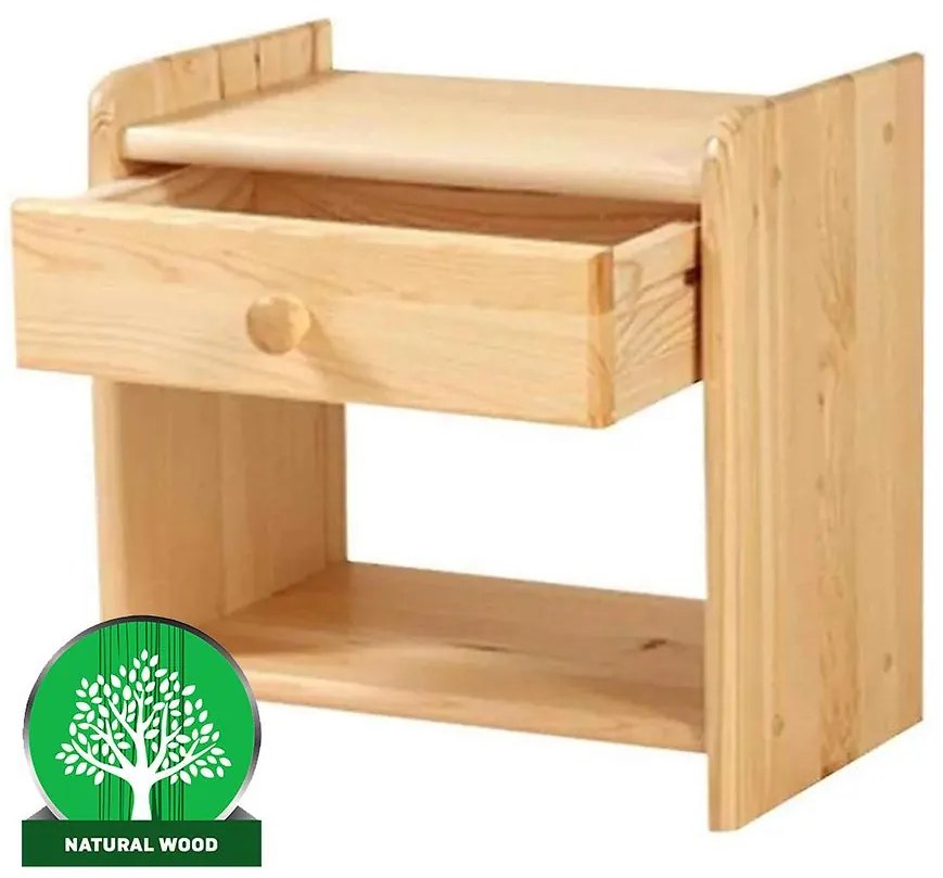 Nočný stolík 1S borovica