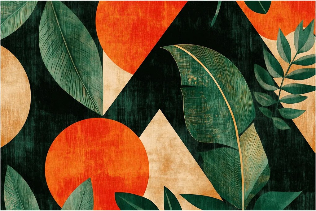 Obraz - Geometrické prírodné motívy II. (90x60 cm)