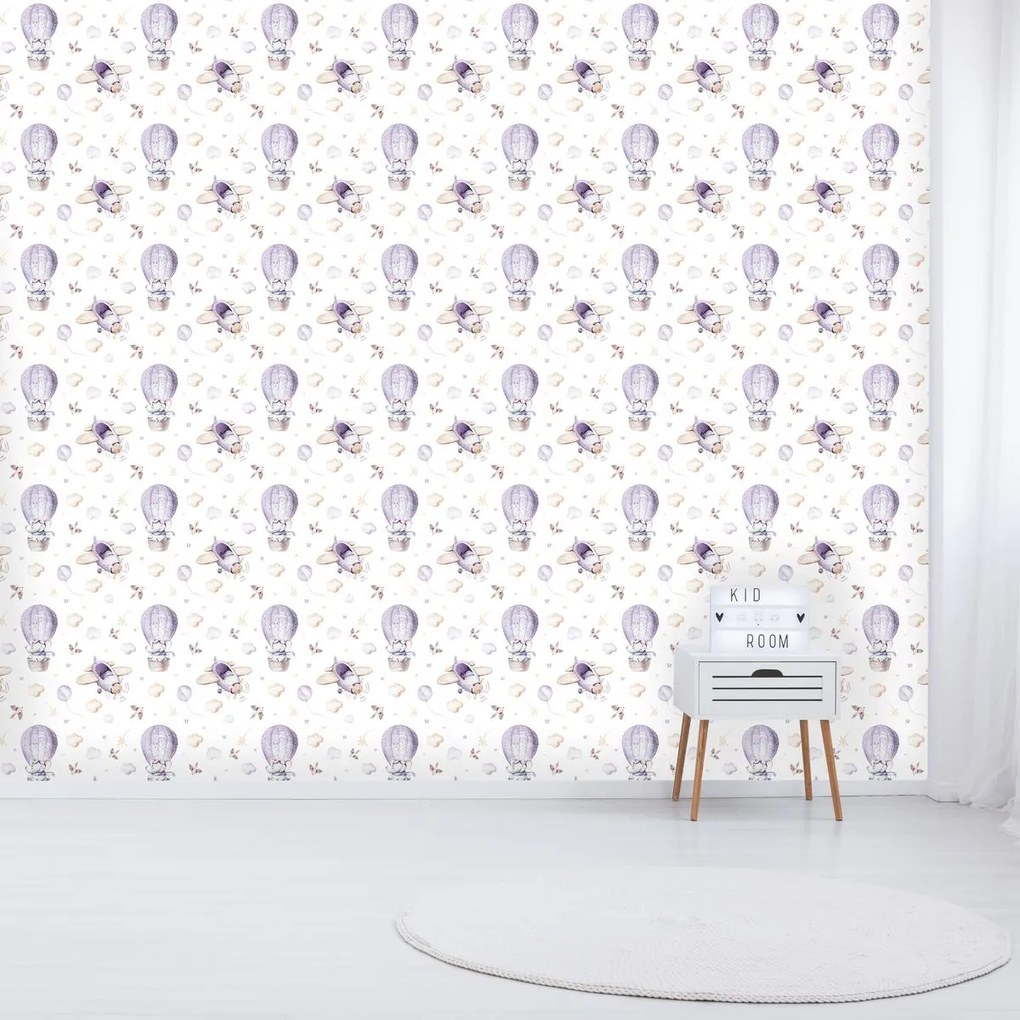 Fototapeta - Balóny a lietadlá (147x102 cm)