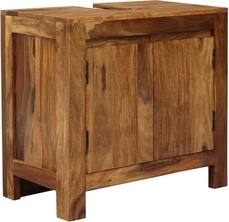 Skrinka pod umývadlo Gani 65x60x35 cm z indického masívu palisander GANI-KSU