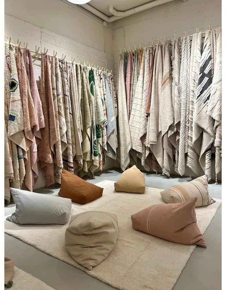 Béžový detský sedací vak Cleo Natural – Lorena Canals