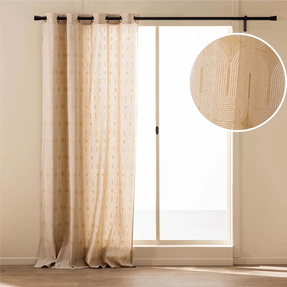 Béžový záves 140x240 cm Ondine – douceur d'intérieur