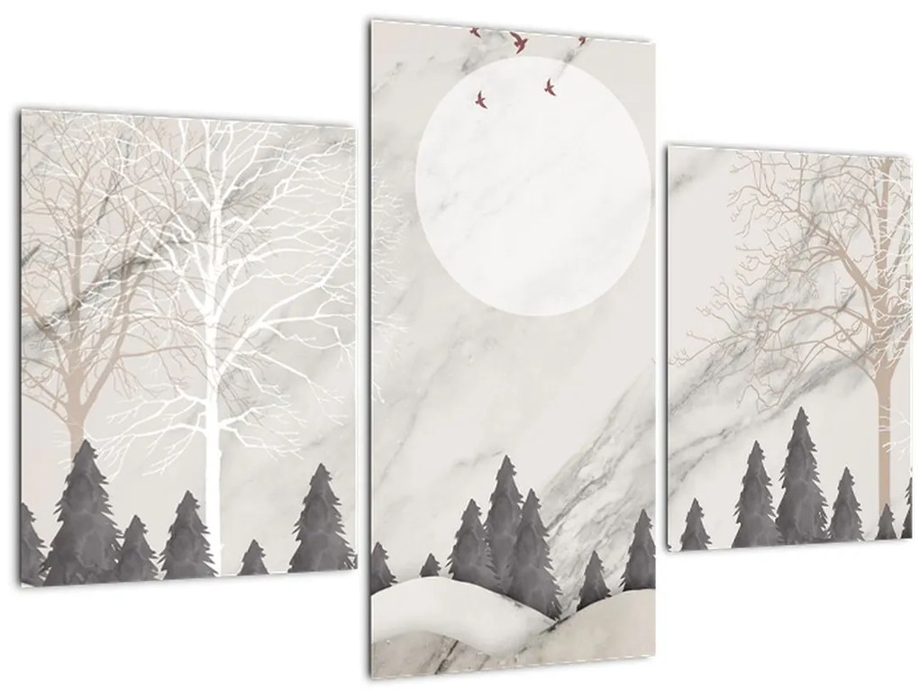 Obraz - Zimná krajina (90x60 cm)