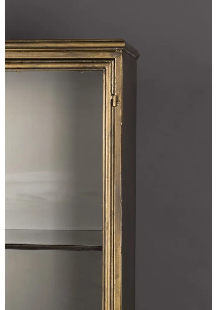 Kovová vitrína v zlatej farbe 64x184 cm Gertlush – Dutchbone