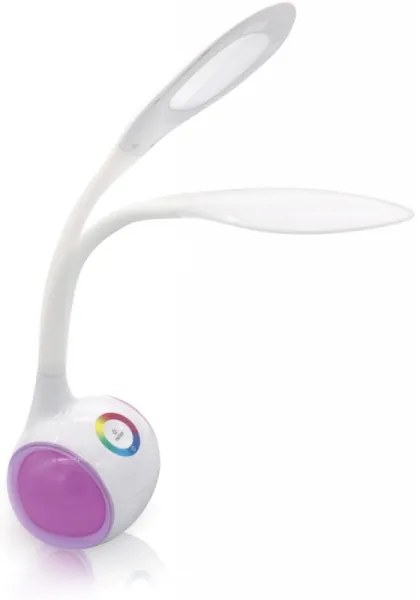 LED RGB Stmievateľná nabíjacia stolná lampa LED/5W/5V 2400 mAh