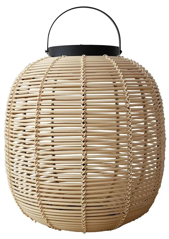 Solárna ratanová lampa LF06 prírodná