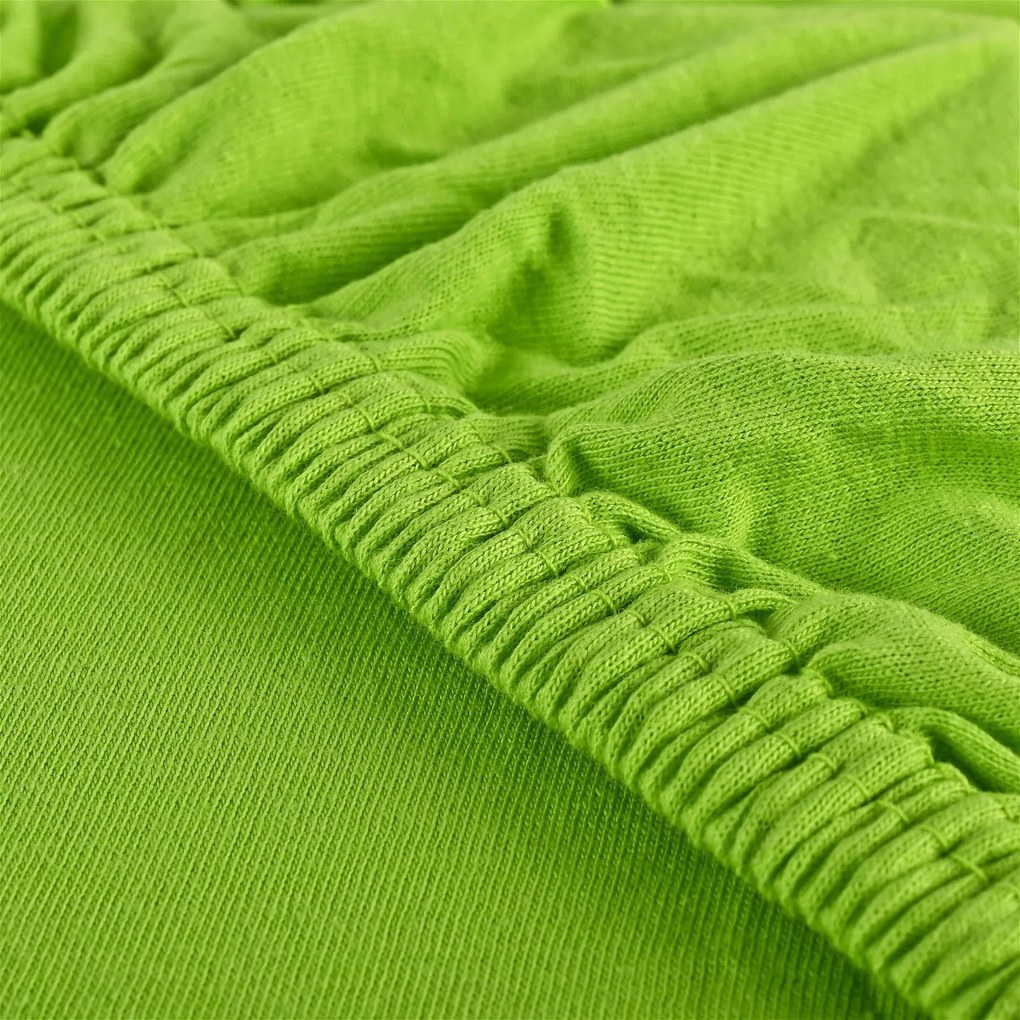 Plachta posteľná zelená jersey EMI: Detská plachta 60x120