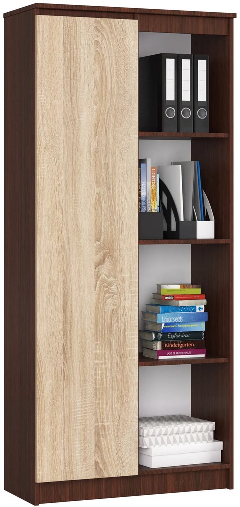 Regál Rehana II (wenge + dub sonoma). Akcia -19%. Vlastná spoľahlivá doprava až k Vám domov. 1069804