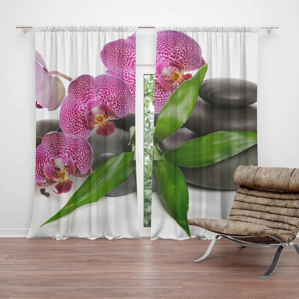 Sablio Záves Orchideae a kamene: 2 ks 140x250 cm