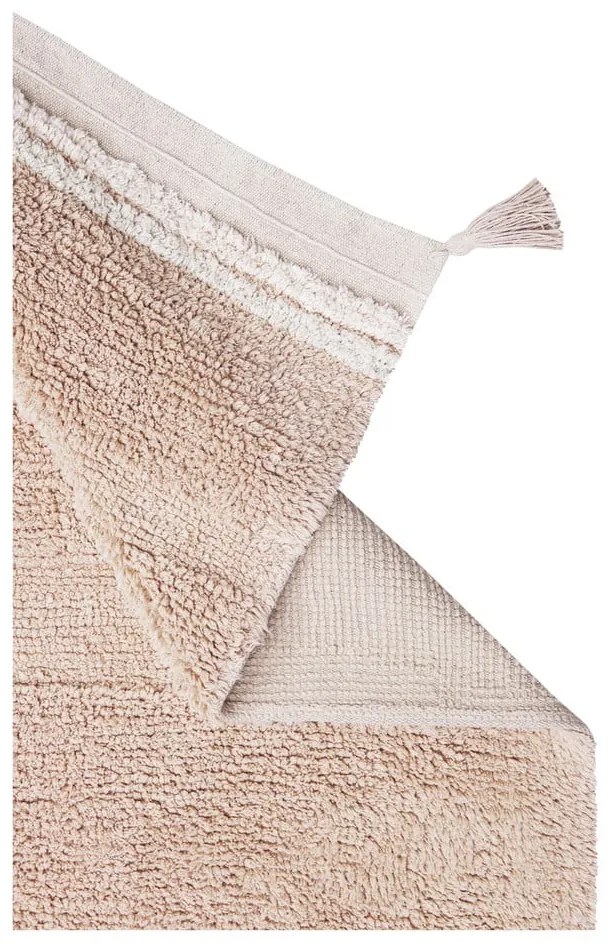 Svetloružový prateľný ručne tkaný bavlnený koberec 120x160 cm Bloom Rose – Lorena Canals