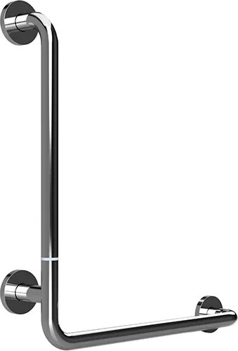 Bemeta Design HELP: Madlo, 680 mm, v tvare L, ľavé, skladané, s krytkou, nerez, lesk - 301154071