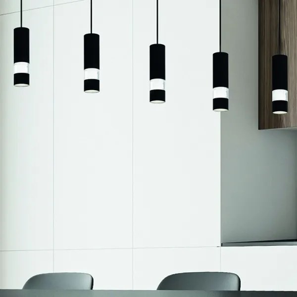 Eglo 39706 - LED Luster na lanku BERNABETA 5xGU10/4,6W/230V čierna