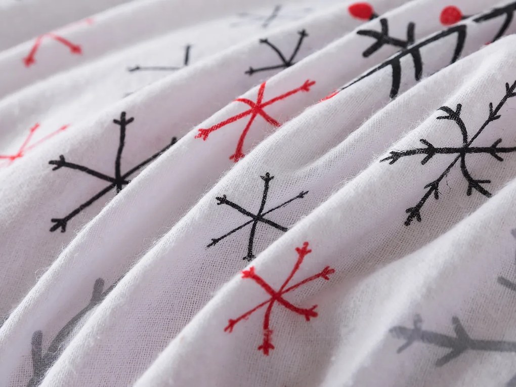 XPOSE® Flanelové obliečky SNOWFALL