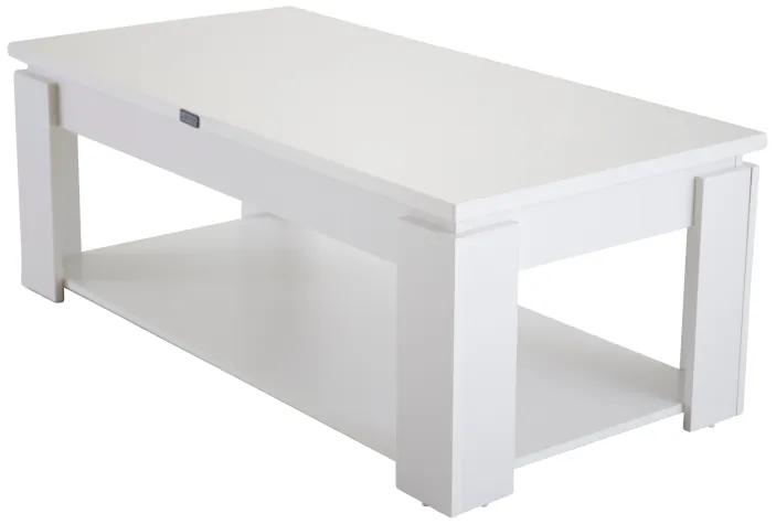 Lind konferenčný stolík biely 120x60 cm