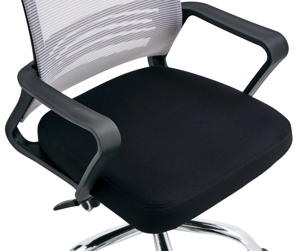 Kancelárska stolička April (sivohnedá + čierna). Vlastná spoľahlivá doprava až k Vám domov. 1064622