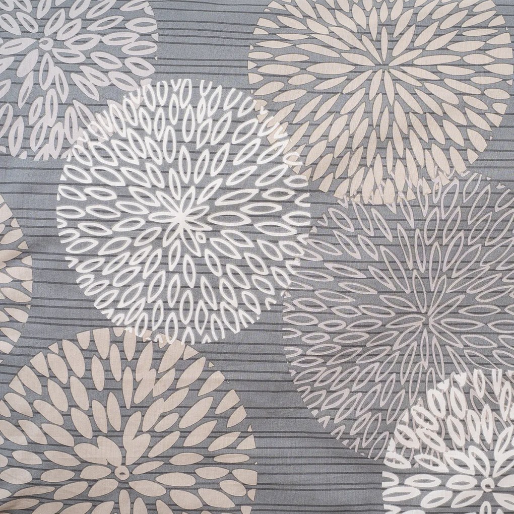 4Home Bavlnené obliečky Grey Petals, 220 x 200 cm, 2 ks 70 x 90 cm