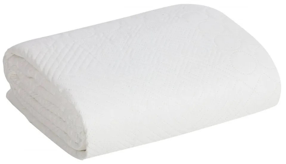 Bielo sivé obojstranné prikrývky na posteľ a abstraktným vzorom 200 x 220 cm