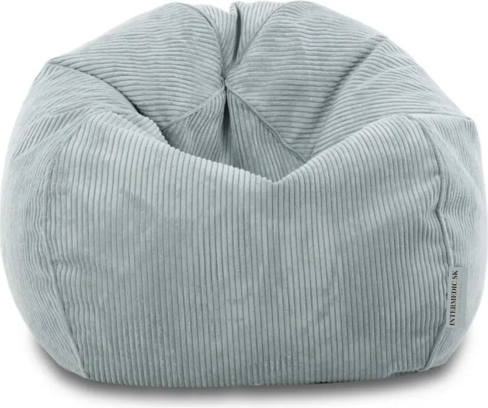 Sedací vak z manšestru – pohodlné kreslo na leňošenie a relax Farba: Béžový