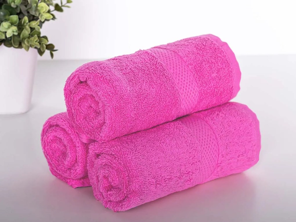 XPOSE® Froté uterák VERONA 3ks - karmínový 30x50 cm