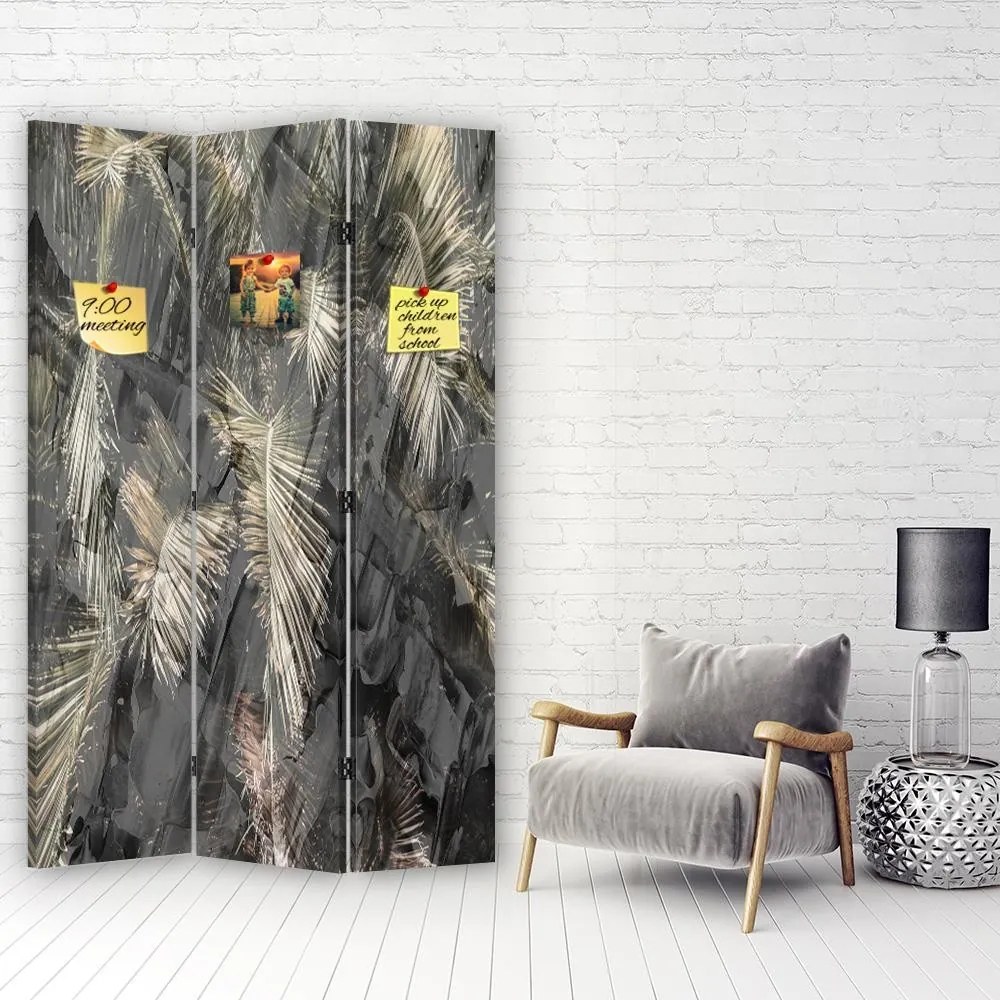 Gario Paraván Variácie na tému sivá Rozmery: 110 x 170 cm, Prevedenie: Korkový paraván