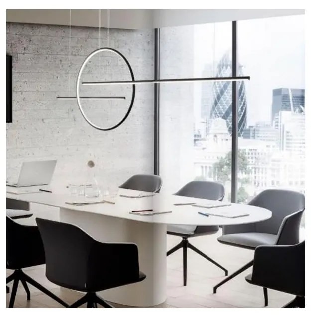 Redo 01-1737 - LED Stmievateľný luster na lanku GIOTTO LED/56W/230V čierna