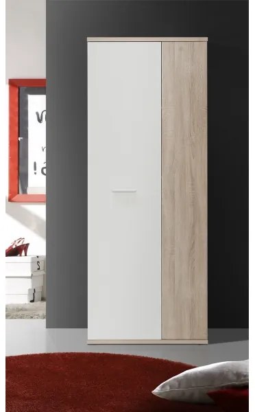 Komoda/Botník SIMO dub sonoma/biela