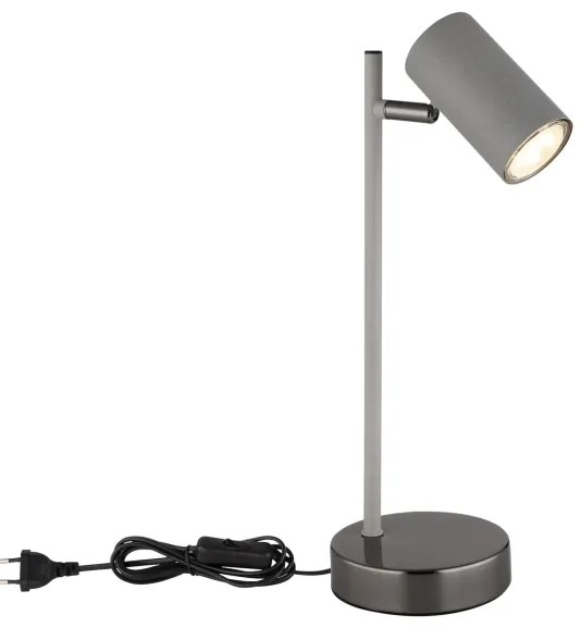 Globo 57911TS - Stolná lampa ROBBY 1xGU10/5W/230V šedá/antracit