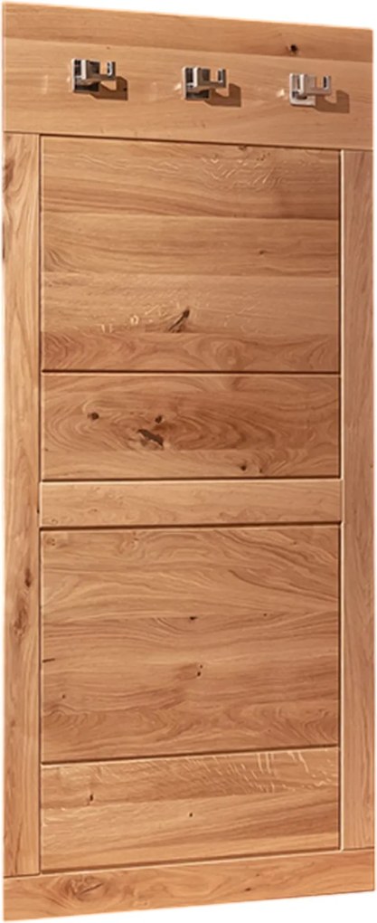 Dubový vešiakový panel na stenu do chodby, 75x20x140 cm