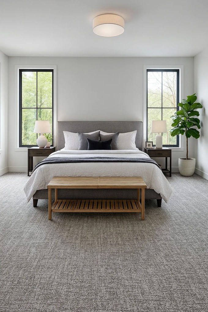 Betap, Koberec metráž Novelle 70, na mieru, šíře 4m, šedá, twinback (filc+juta), obývacia izba